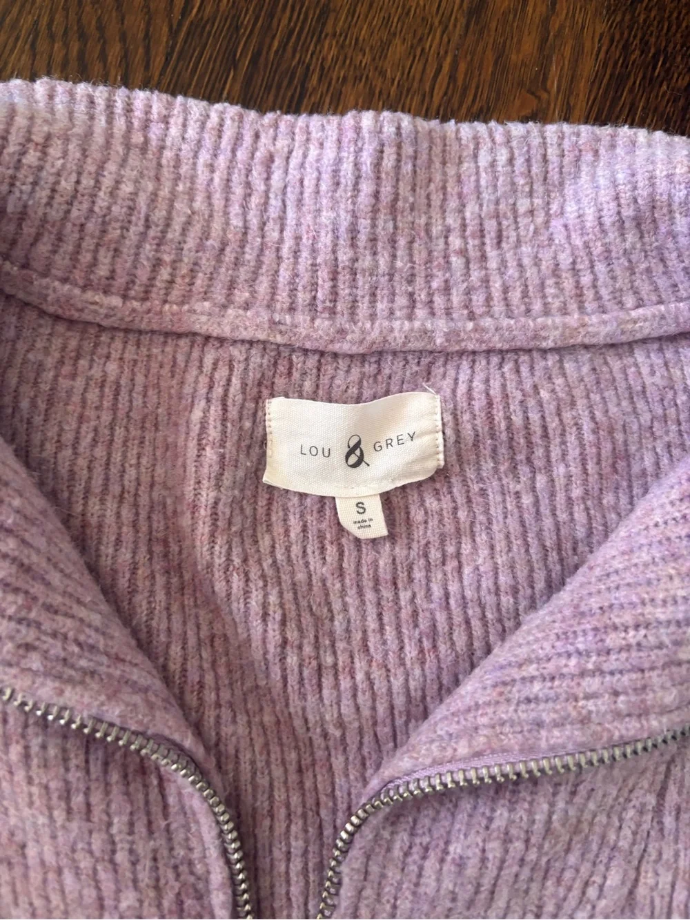 Lou & Grey Half-Zip Pullover size S